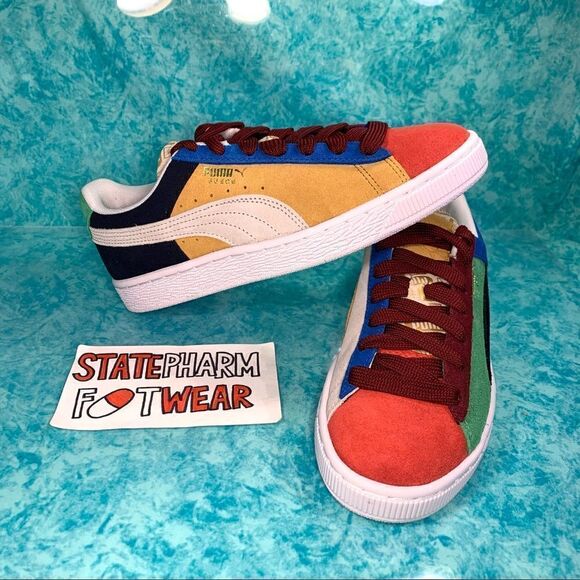 Puma Shoes - Puma Suede Classic Jr Multi Color Women’s Low Top Shoes Sneakers